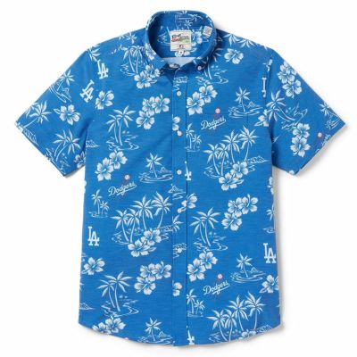 MLB ドジャース アロハシャツ フロントボタン Aloha Shirt Reyn Spooner ロイヤル【2411FSPR】