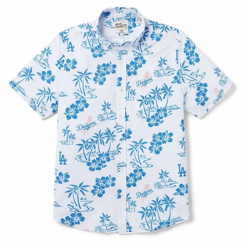 未使用タグ付き ドジャース Dogers ✕ レインスプーナー アロハシャツ L Reyn Spooner レインスプーナー MLB SCENIC Los Angeles DODGERS