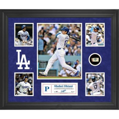 MLB 大谷翔平 ドジャース フォトフレーム Framed 5-Photo Collage 実使用ボールピース Fanatics【2411FSPR】