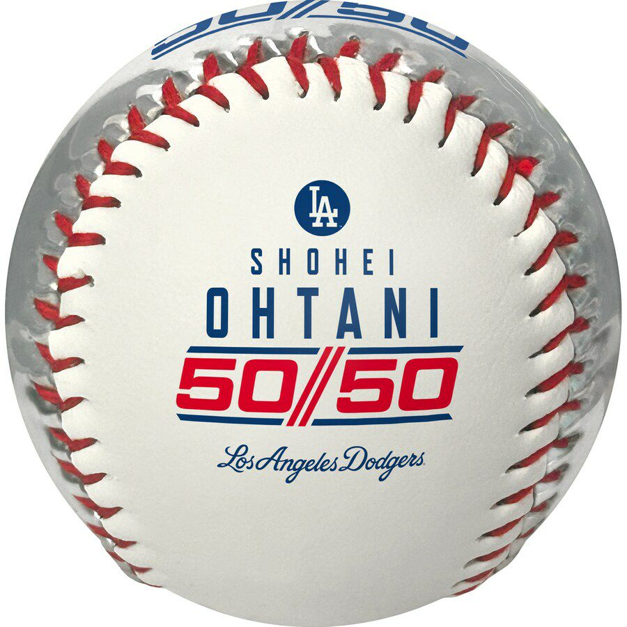MLB 大谷翔平 ドジャース ボール 50/50達成記念 Club White & Silver 