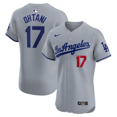 MLB 大谷翔平 ドジャース ユニフォーム エリート オーセンティック Vapor Premier Elite Player Jersey ナイキ/Nike ロード グレー【2411FSPR】