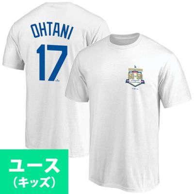 MLB 大谷翔平 ドジャース Tシャツ ユース キッズ 50/50達成記念 ネーム＆ナンバー Ｔシャツ Fanatics JP ホワイト