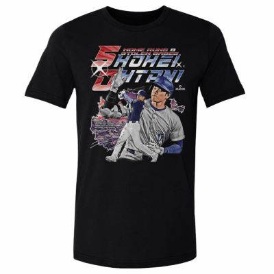 MLB 大谷翔平 ドジャース Tシャツ 【New Model】 50/50達成記念 Club Vintage WHT T-Shirt 500Level ブラック