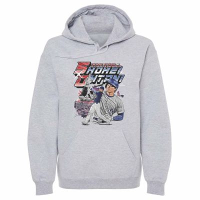 MLB 大谷翔平 ドジャース パーカー 【New Model】 50/50達成記念 Club Vintage フーディー 500Level グレー