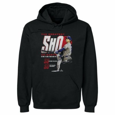MLB 大谷翔平 ドジャース パーカー 【New Model】 50/50達成記念 Club フーディー 500Level ブラック