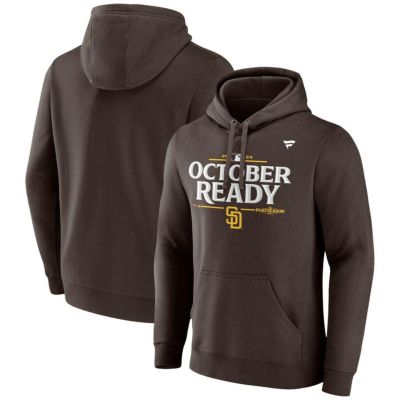 MLB パドレス パーカー 2024 MLB ポストシーズン進出記念 ロッカールーム Pullover Hoodie Fanatics ブラウン