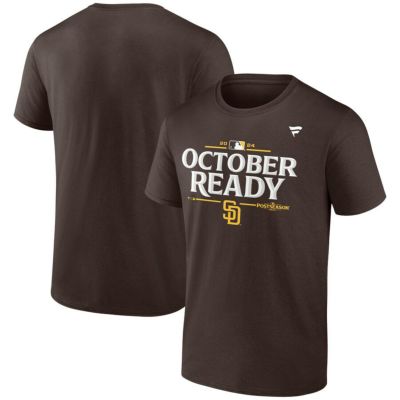 MLB パドレス Tシャツ 2024 MLB ポストシーズン進出記念 ロッカールーム T-Shirt Fanatics ブラウン