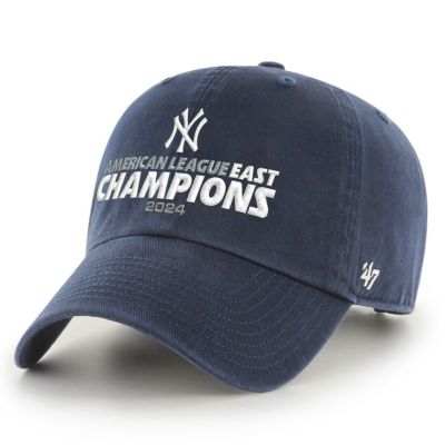MLB ヤンキース キャップ 2024 AL East ディビジョン優勝記念 Clean Up Adjustable Hat 47Brand ネイビー