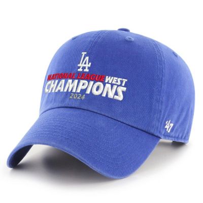 MLB ドジャース キャップ 2024 NL West ディビジョン優勝記念 Clean Up Adjustable Hat 47Brand ロイヤル