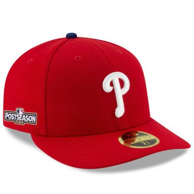 MLB フィリーズ キャップ 2024 MLB ポストシーズン進出記念 Side Patch Low Profile 59FIFTY Fitted Hat ニューエラ/New Era レッド