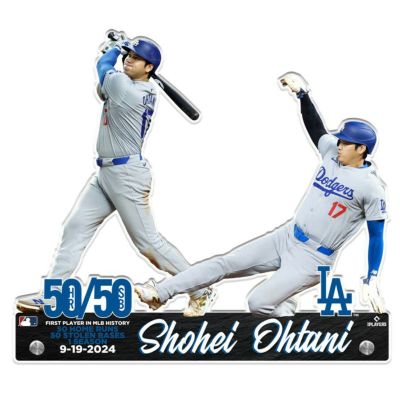 MLB 大谷翔平 ドジャース アクリルプレート 50/50達成記念 Club 12 Limited Edition Steel Acrylic Plaque UPI Marketing【2411FSPR】