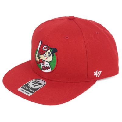 広島カープ グッズ ノー ショット キャプテン キャップ/帽子 47ブランド/47Brand レッド 平つば キャップ 特集