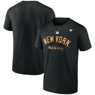 MLB ヤンキース Tシャツ 2024 AL ディビジョンシリーズ優勝記念 ロッカールーム ポストシーズン Fanatics ブラック