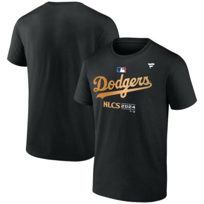 MLB ドジャース Tシャツ 2024 NL ディビジョンシリーズ優勝記念 ロッカールーム ポストシーズン Fanatics ブラック