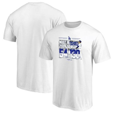 MLB 大谷翔平 ドジャース Tシャツ ナショナルリーグ ホームラン王＆打点王獲得記念 Fanatics JP ホワイト