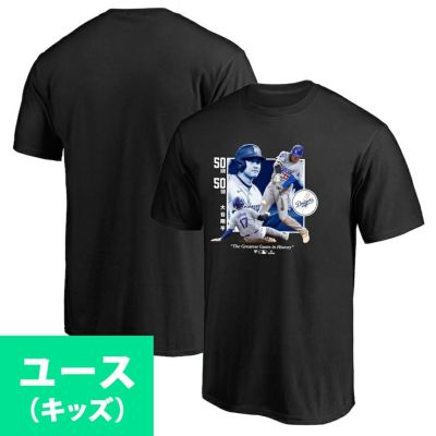 MLB 大谷翔平 ドジャース Tシャツ ユース キッズ 50/50達成記念 Greatest Game Fanatics JP ブラック