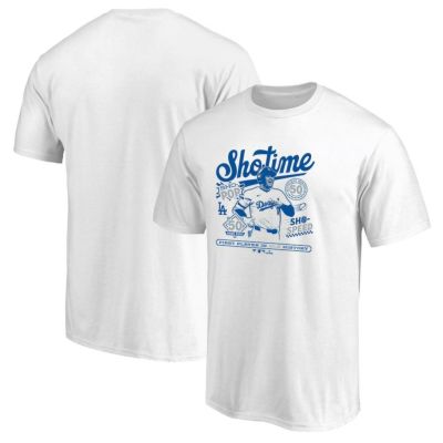 MLB 大谷翔平 ドジャース Tシャツ 50/50達成記念 CLUB Sho-Time Fanatics JP ホワイト