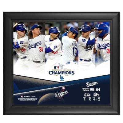 MLB ドジャース フォトフレーム 2024 ナショナルリーグ優勝記念 Framed 15 x 17 Collage Fanatics Authentic