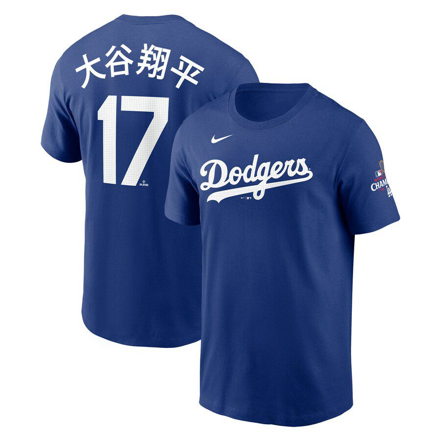 MLB 大谷翔平 ドジャース Tシャツ 【海外版】ワールドシリーズ2024優勝 