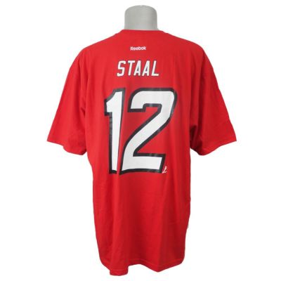 NHL ハリケーンズ エリック・スタール プレーヤー ネーム＆ナンバー Tシャツ リーボック/Reebok レッド【OCSL】