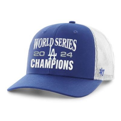 MLB ドジャース キャップ 【海外版】ワールドシリーズ2024優勝記念 Trucker Adjustable Hat 47Brand ロイヤル
