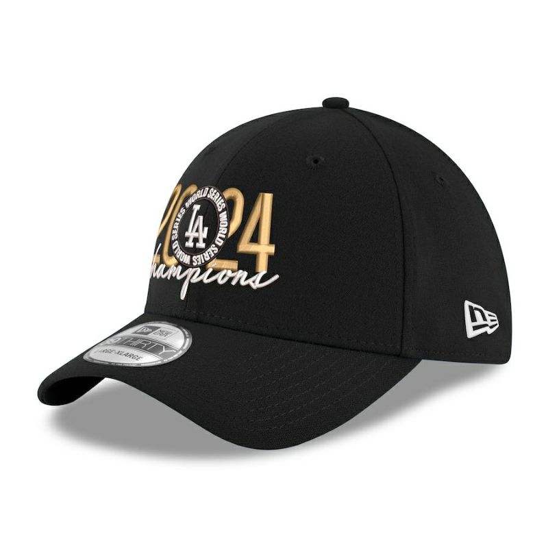 MLB ドジャース キャップ 【海外版】ワールドシリーズ2024優勝記念ロッカールーム 39THIRTY Flex Fit Hat ニューエラ/New  Era ブラック | セレクション | MLB NBA NFL プロ野球グッズ専門店 公式オンラインストア