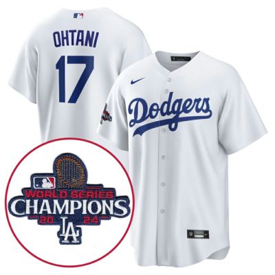 MLB 大谷翔平 ドジャース ユニフォーム 【海外版】ワールドシリーズ2024優勝記念 ホーム レプリカ Jersey ナイキ/Nike【2411FSPR】