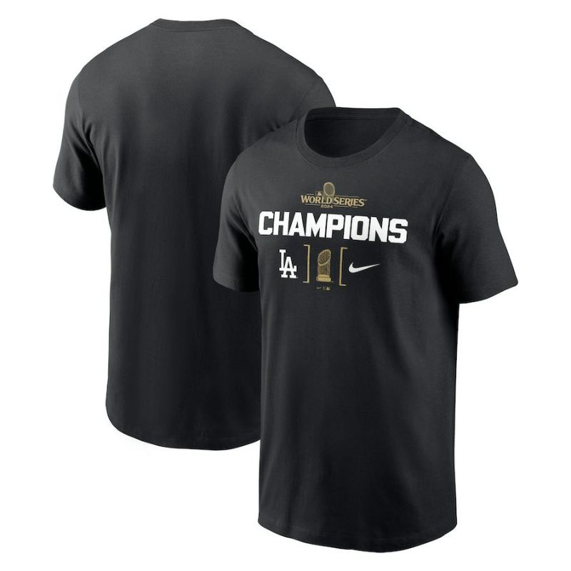 MLB ドジャース Tシャツ 【海外版】ワールドシリーズ2024優勝記念 Trophy T-Shirt ナイキ/Nike ブラック | セレクション  | MLB NBA NFL プロ野球グッズ専門店 公式オンラインストア