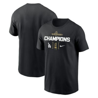MLB ドジャース Tシャツ 【海外版】ワールドシリーズ2024優勝記念 Trophy T-Shirt ナイキ/Nike ブラック