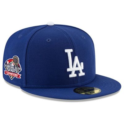 MLB ドジャース キャップ 【海外版】ワールドシリーズ2024優勝記念 Side Patch 59FIFTY Fitted Hat ニューエラ/New Era ロイヤル【2411FSPR】