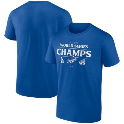 MLB ドジャース Tシャツ 【海外版】ワールドシリーズ2024優勝記念 Official Logo T-Shirt Fanatics ロイヤル