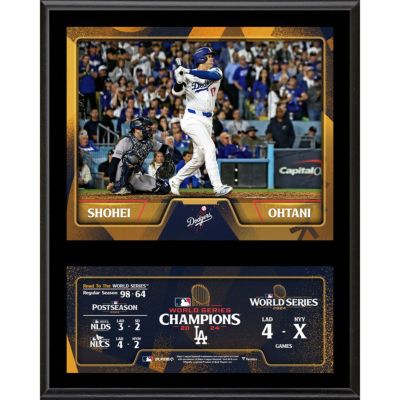 MLB 大谷翔平 ドジャース フォトフレーム 【海外版】ワールドシリーズ2024優勝記念 12 x 15 フォトプラーク Fanatics Authentic