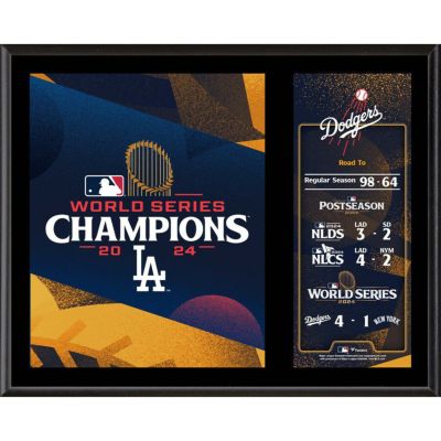 MLB ドジャース フォトフレーム 【海外版】ワールドシリーズ2024優勝記念 12 x 15 フォトプラーク Fanatics Authentic