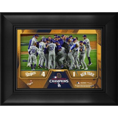 MLB ドジャース フォトフレーム 【海外版】 ワールドシリーズ2024優勝記念 Framed 5 x 7 Collage Fanatics Authentic