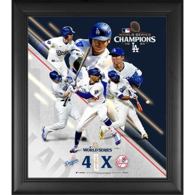 MLB ドジャース フォトフレーム 【海外版】ワールドシリーズ2024優勝記念 Framed 15 x 17 Collage Fanatics Authentic