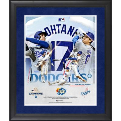 MLB 大谷翔平 ドジャース フォトフレーム 【海外版】ワールドシリーズ2024優勝記念 Collage 2024シーズン 実使用ボールピース Fanatics