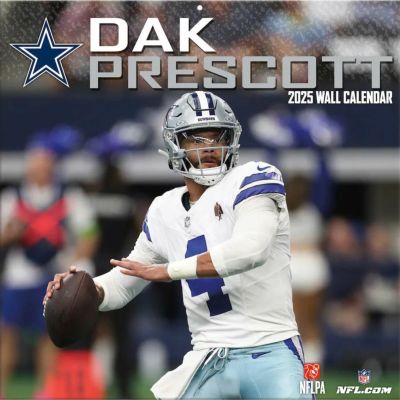 NFL ダック・プレスコット カウボーイズ カレンダー 2025年版 プレイヤー 壁掛け Wall Calendar Turner