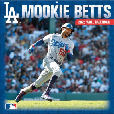 MLB ムーキー・ベッツ ドジャース カレンダー 2025年版 プレイヤー 壁掛け Wall Calendar Turner【2411FSPR】