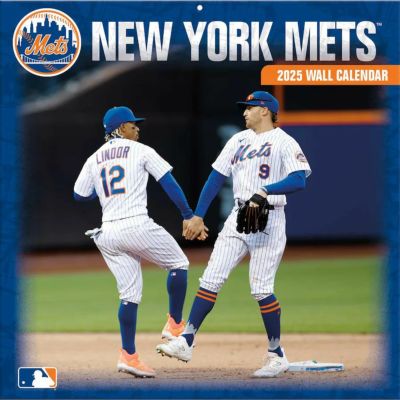 MLB メッツ カレンダー 2025年版 チーム 壁掛け Wall Calendar Turner