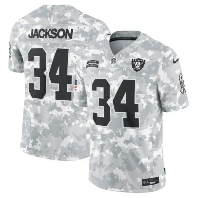 NFL ボー・ジャクソン レイダース ユニフォーム サルートトゥサービス2024 引退選手 リミテッド Limited Jersey ナイキ/Nike カモ