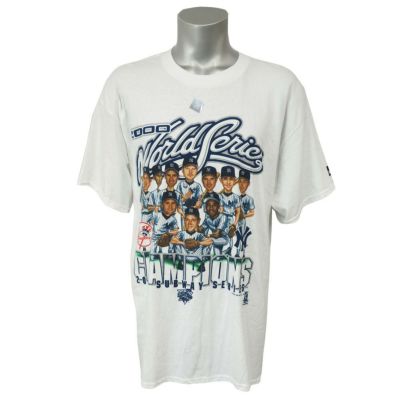 MLB ヤンキース 2000 ワールドチャンピオンズ サブウェイシリーズ カリカチュア Tシャツ プーマ/Puma ホワイト レアアイテム【OCSL】