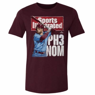 MLB ブライス・ハーパー フィリーズ Tシャツ Sports Illustrated & Philadelphia PH3NOM WHT 500Level マルーン