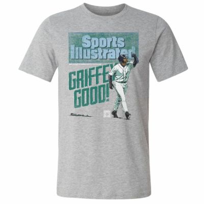 MLB ケン・グリフィー・ジュニア マリナーズ Tシャツ Sports Illustrated & Seattle Griffey Good WHT 500Level ヘザーグレー