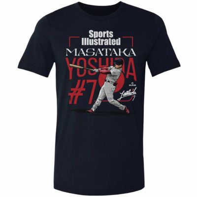 MLB 吉田正尚 レッドソックス Tシャツ Sports Illustrated & Boston Cover WHT 500Level トゥルーネイビー
