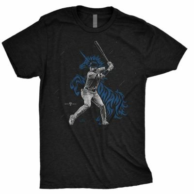 MLB 大谷翔平 ドジャース Tシャツ 【海外限定版】The Unicorn T-Shirt RotoWear ブラック【2411FSPR】