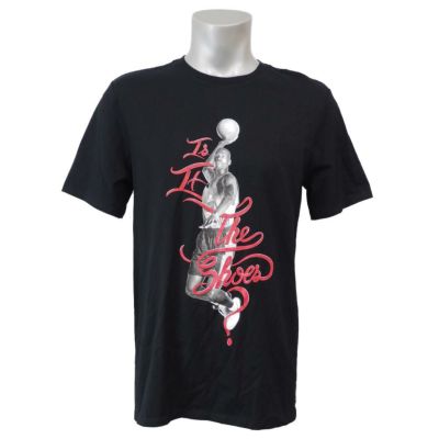 ジョーダン/JORDAN レトロ 5 イズ イット ザ・シューズ Tシャツ ブラック 658556-010 レアアイテム【OCSL】