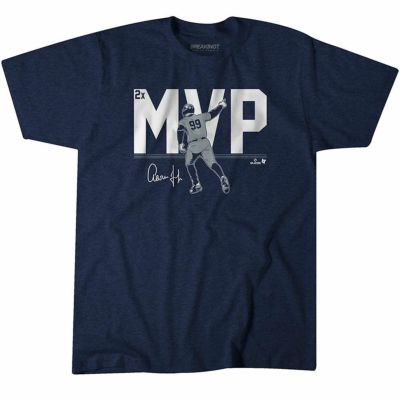MLB アーロン・ジャッジ ヤンキース Tシャツ 2024 ア・リーグMVP受賞記念 T-Shirt BreakingT ネイビー