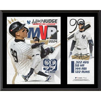 MLB アーロン・ジャッジ ヤンキース フォトフレーム 12 x 15 2024 ア・リーグMVP受賞記念 Award Sublimated Plaque Fanatics Authentic