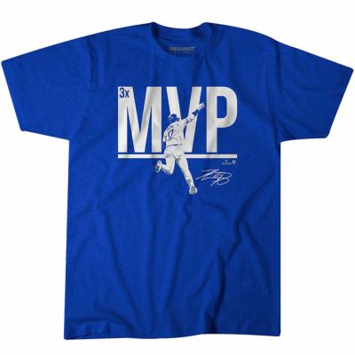 MLB 大谷翔平 ドジャース Tシャツ 2024 ナ・リーグMVP受賞記念 T-Shirt BreakingT ロイヤル【2411FSPR】