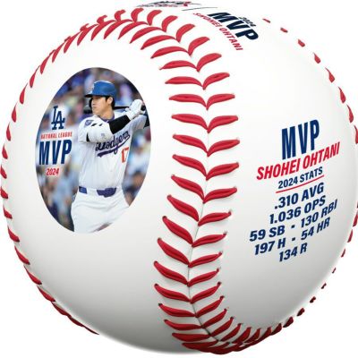 MLB 大谷翔平 ドジャース ボール 2024 ナ・リーグMVP受賞記念 公式球 ローリングス Fanatics Authentic【2411FSPR】
